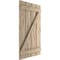 Ekena Millwork Rustic Four Board Spaced Board-n-Batten Riverwood Faux Wood Shutters w/Z-Board, 23 1/2W x 64H, PR SHUBSZ23X64RWPR - alternate 9
